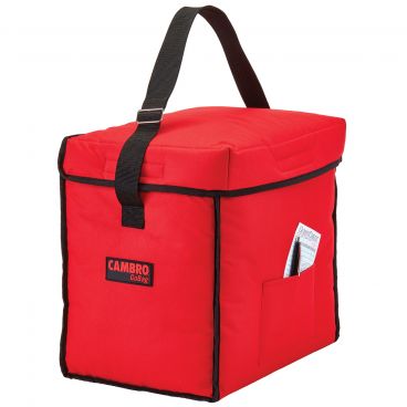 Cambro GBD13913521 Red 13" Wide 13" High Nylon Small Top Loading Insulated GoBag Delivery Bag