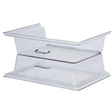 Cambro RD1826CWH135 Clear 18" x 26" Rectangular Camwear Hinged Display Cover