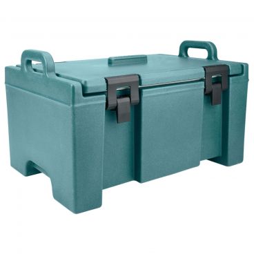 Cambro UPC100401 Slate Blue 26 1/2" Wide Ultra Camcarrier Series Top-Loading 8" Deep Insulated Polyethylene Food Pan Carrier For Full-Size GN Food Pans