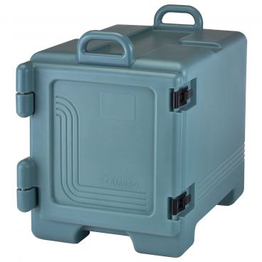 Cambro UPC300401 Slate Blue 17" Wide Ultra Camcarrier Series Front-Loading 8" Deep Insulated Polyethylene Stackable Food Pan Carrier For Full-Size GN Food Pans