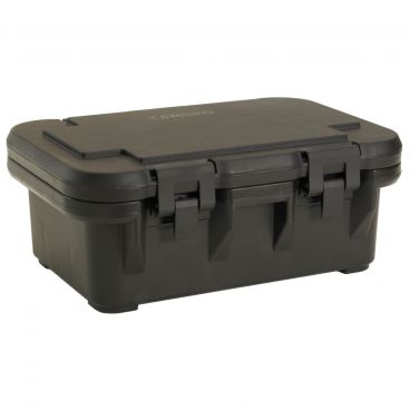 Cambro UPCS160110 Black 6" Deep S-Series Ultra Camcarrier Top-Loading Insulated Polypropylene Stackable Food Pan Carrier
