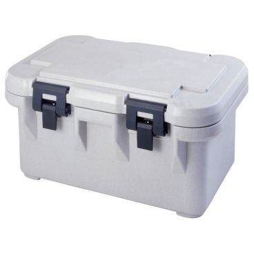 Cambro UPCS180480 Speckled Gray 8" Deep S-Series Ultra Camcarrier Top-Loading Insulated Polypropylene Stackable Food Pan Carrier