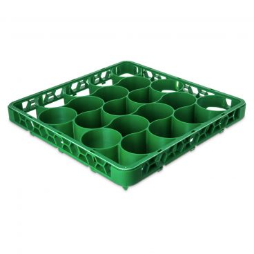 Carlisle REW20LC09 Green Color-Coded OptiClean NeWave 20 Compartment Long Glass Rack Extender