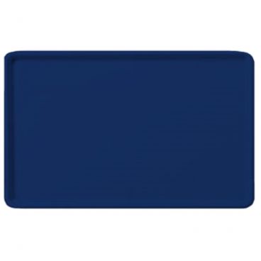 Carlisle 1418LFG050 Sapphire Blue Glasteel Fiberglass Low Edge 14" x 18" Cafeteria Tray