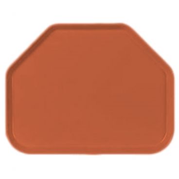 Carlisle 1713FG018 Orange Glasteel Fiberglass 18" x 14" Trapezoid Tray