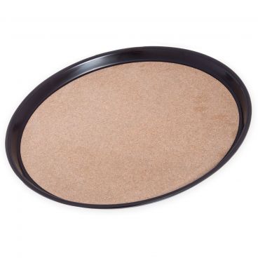 Carlisle 301601 Brown 16" Round Cork Lined Tray