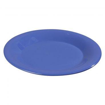 Carlisle 3301814 Ocean Blue Melamine Sierrus Wide Rim Pie Plate - 6-1/2" Diameter