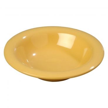 Carlisle 3304022 Honey Yellow Melamine Sierrus 6 oz Rimmed Bowl - 6" Diameter