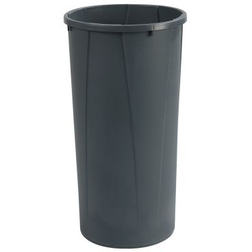 Carlisle 34312223 Gray 22 Gallon Tall Round Polyethylene Centurian Waste Container With Handles