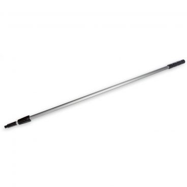 Carlisle 36540800 Silver 54 Inches To 8 Feet Flo-Pac Aluminum Telescopic Brush / Squeegee Handle With Locking Joints