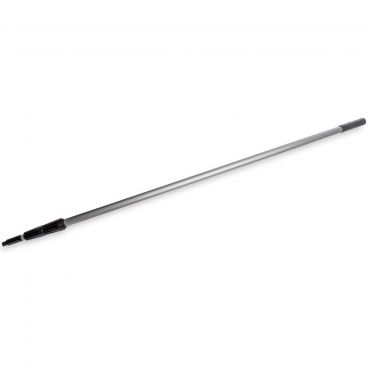 Carlisle 36541400 Silver 67 Inches To 14 Feet Flo-Pac Aluminum Telescopic Brush / Squeegee Handle With Standard Threaded End And Locking Joints