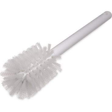 Carlisle 40000C02 White 12 Inch Sparta Spectrum Atlas Bottle Brush With 2 3/4 Inch Diameter Polyester Bristles And Color-Coded Plastic Handle