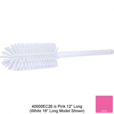 Carlisle 40000EC26 Pink 12 Inch Sparta Bottle Brush With 2 3/4 Inch Diameter Polyester Bristles
