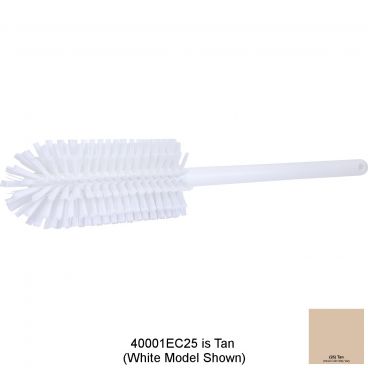 Carlisle 40001EC25 Tan 16 Inch Sparta Bottle Brush With 3 1/4 Inch Diameter Polyester Bristles