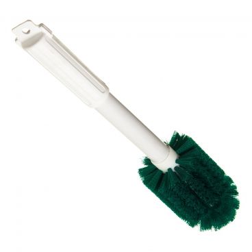 Carlisle 4000409 Green 16 Inch Sparta Spectrum Atlas 3 Inch Diameter Round Head Multi-Purpose Valve And Fitting Brush With Polyester Bristles And White Plastic Handle