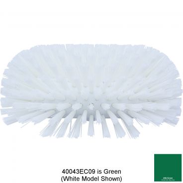 Carlisle 40043EC09 Green 9 1/2" x 5 1/2" Sparta Tank And Kettle Brush Head With Flared 1 3/4" Polyester Bristles