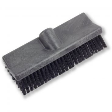Carlisle 40423EC03 Black 10 Inch Sparta Dual Surface Floor Scrub Brush Head With 3/4-5 ACME Thread