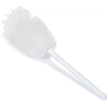 Carlisle 4046900 White 19 Inch Sparta Gallon Bottle And Jar Brush With 5 1/2 Inch Diameter Polyester Bristles And Plastic Handle