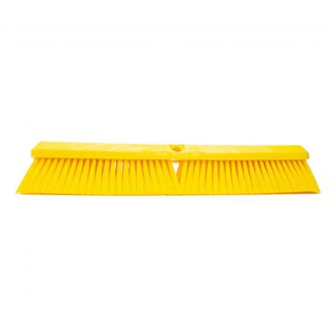 Carlisle 41890EC04 Yellow 18" Long Sparta Spectrum Omni Sweep Push Broom Without Handle