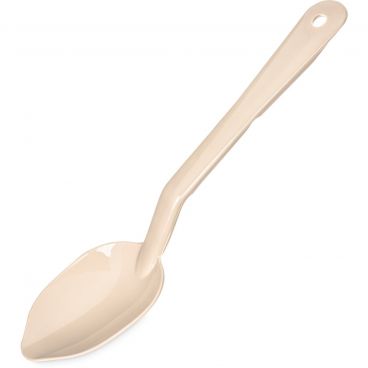 Carlisle 441006 11" Polycarbonate Beige Solid Serving Spoon