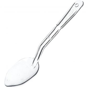 Carlisle 441007 11" Polycarbonate Clear Solid Serving Spoon