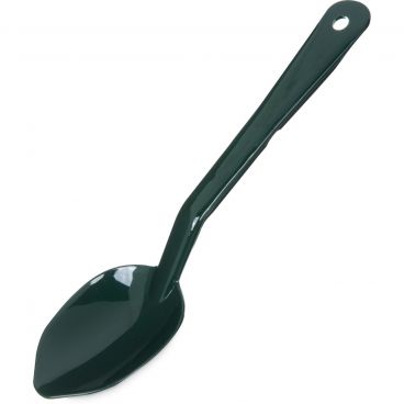Carlisle 441008 11" Polycarbonate Forest Green Solid Serving Spoon