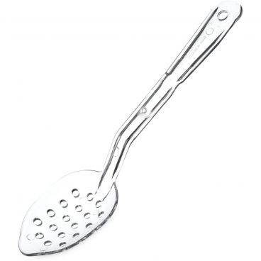 Carlisle 441107 11" Polycarbonate Clear Perforated Serving Spoon