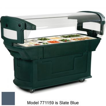 Carlisle 771159 Slate Blue 6' Maximizer Portable Food / Salad Bar