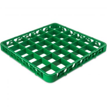 Carlisle RE36C09 Green OptiClean 36 Compartment Divided Glass Rack Extender
