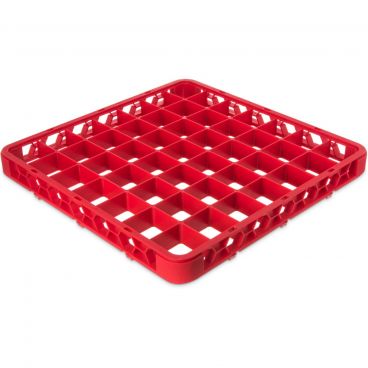 Carlisle RE36C05 Red OptiClean 36 Compartment Divided Glass Rack Extender
