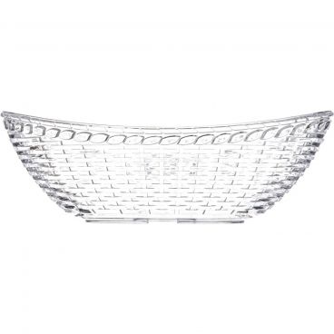 Carlisle WB96507 Clear Polycarbonate Oval Wicker Serving Basket