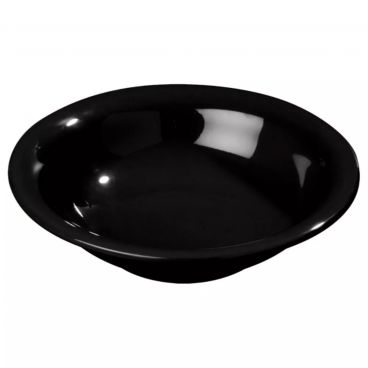 Carlisle 3303203 Black Melamine Sierrus Rimmed Bowl - 7-1/2" Diameter