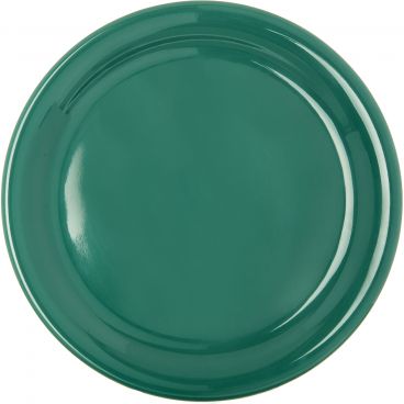 Carlisle 4300409 Green Melamine Durus Narrow Rim Round Dinner Plate - 9" Diameter
