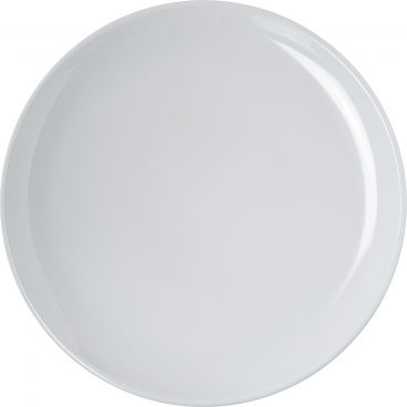Carlisle 4380102 White Melamine Epicure Round Plate - 10" Diameter