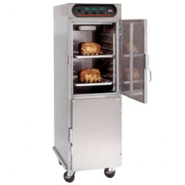 Carter-Hoffmann CH1800 Full-Height 78" Tall x 26 1/8" Wide 18-Tray Capacity Insulated Stainless Steel Mobile Cook And Hold Cabinet, 220-240V 6200 Watts
