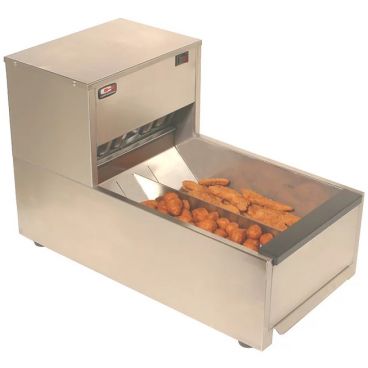 Carter-Hoffmann CNH14 Countertop 2-Section 14 1/4" Wide Forced-Air Heating System Fiberglass Insulated Stainless Steel Crisp N Hold Fried Food Station, 120V 1820 Watts