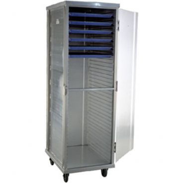 Carter-Hoffmann E8623H 18-Tray Capacity 45 3/8" High Non-Insulated Heavy-Gauge Aluminum Heated Transport And Storage Cart, 120V 1650 Watts