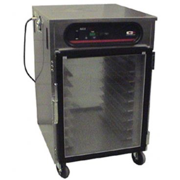 Carter-Hoffmann HL7-8 LOGIX7 Series 1/2-Height 45 1/2" Tall 8-Tray Capacity Non-Humidified Insulated Stainless Steel hotLOGIX Heated Holding Cabinet, 120V 1150 Watts