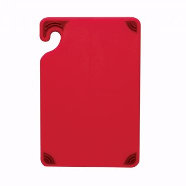 San Jamar CBG6938RD 6" x 9" x 3/8" Red Saf-T-Grip Bar Cutting Board