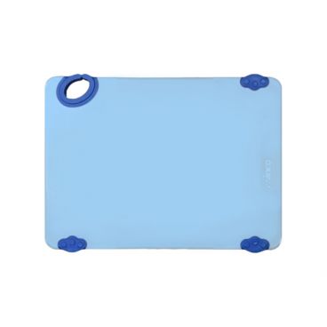 Winco CBK-1218BU 12" x 18" x 1/2" Blue StatikBoard Co-Polymer Plastic Cutting Board with Hook