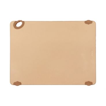 Winco CBK-1824BN 18” x 24” x 1/2" Brown StatikBoard Co-Polymer Plastic Cutting Board with Hook