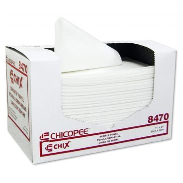 CH-Z-8470 White Sports Towel 14" x 24"