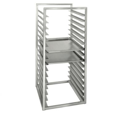 Channel Mfg RIR-16S 16 Pan Stainless Steel End Load Sheet / Bun Pan Rack for Reach-Ins - Assembled