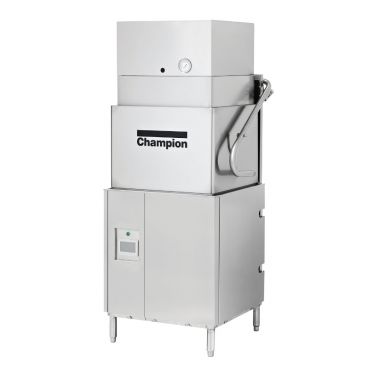 Champion DH-6000-VHR 40 Racks Per Hour Hood Type Ventless Heat Recovery High Temperature Genesis Dishwasher