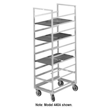 Channel Mfg 437A 40 Tray Bottom Load Aluminum Cafeteria Tray Rack - Assembled