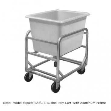Channel Mfg 6SBC 6 Bushel Poly Cart With Stainless Steel Frame