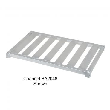 Channel Mfg BA2060 60" Aluminum Adjustable Shelving Single T-Bar Shelf