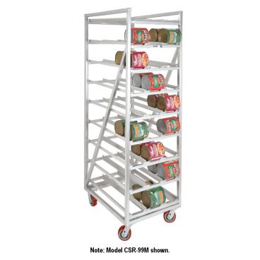 Channel Mfg CSR-44M Half Size Heavy-Duty Aluminum Can Rack for (72) #10 Cans - Aluminum Top