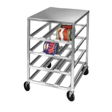 Channel Mfg CSR-4M Half Size Aluminum Can Rack for (72) #10 Cans - Aluminum Top