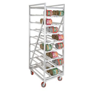 Channel Mfg CSR-99M Full Size Heavy-Duty Aluminum Can Rack for (162) #10 Cans - Mobile
